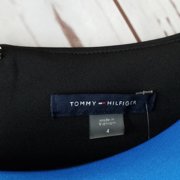 NWT Tommy Hilfiger Blueberry Black Colorblock - Picture 6 of 7